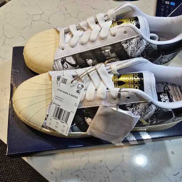Star Wars x Nanzuka x adidas Originals Superstar XLG IF9249 MENS SIZE 10 NEW - Picture 2 of 16